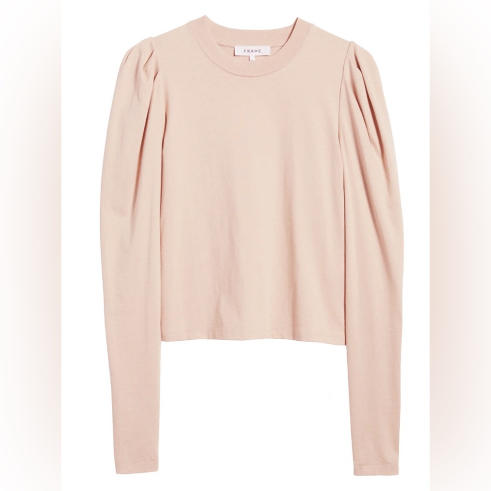 Frame Draped Femme T-Shirt Small Beige, S